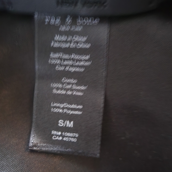 *Brand New* Rag and Bone Leather baker boy hat Size S/M - Picture 4 of 4